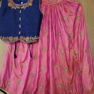 Indian croptop with skirt